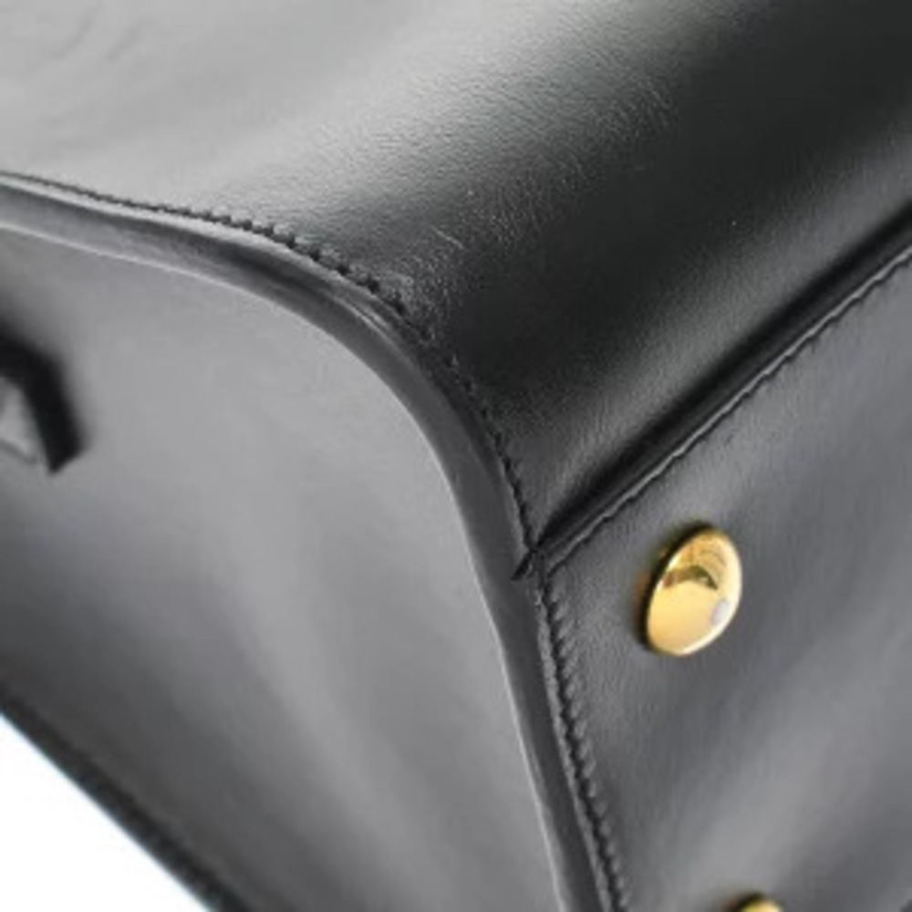 Saint Laurent Cabas Black Grained Calf Leather Bag - Picture 7 of 9